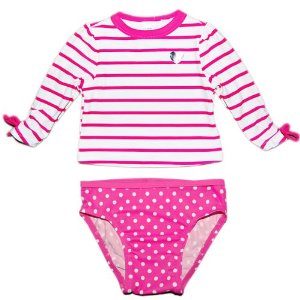 オールドネイビー（OLD NAVY）のラッシュガード（柄：水玉、素材：シルバー、色：ネイビー）【商品番号：B00DQ66I5Q】