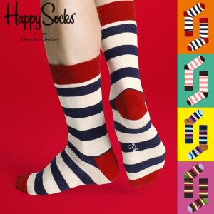 ハッピーソックス(Happy Socks)のソックス(柄:ストライプ、素材:ナイロン、ユニセックス)【商品番号:B00AUDXS3S】