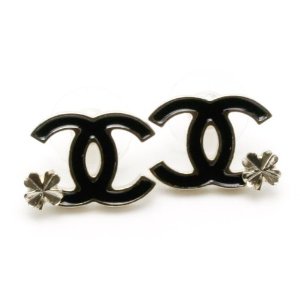 シャネル（CHANEL）のピアス（素材：ゴールド、色：ブラック、レディース）【商品番号：B00E1ZMGXO】