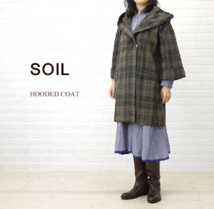 ソイル（SOIL）のコート（柄：チェック、素材：アクリル、レディース）【商品番号：B00ASVPGJG】